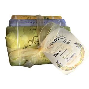 New! mistral cadeau de trois savons soap verveine lavender melon